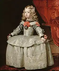 Infanta Margarita Teresa in silver dress (1656), Velázquez, Kunsthistorisches Museum, Vienna