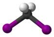 Ball and stick model of diiodomethane
