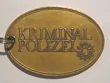 German criminal police badge