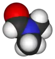 Spacefill model of dimethylformamide