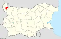 Dimovo Municipality within Bulgaria and Vidin Province.