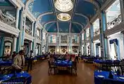 The Grand Ballroom which is now the Dining Hall of Lalitha Mahal Palace Hotel