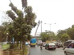 The Dirgantara Monument in Pancoran, bordering with Tebet district.