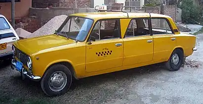 Lada limousine in Cuba