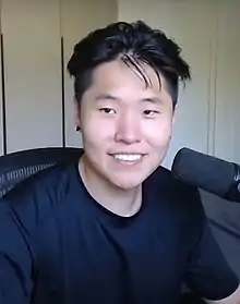 photo of disguised toast on a livestream in his room