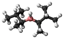 Ball-and-stick model of the disiamylborane molecule