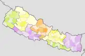 Districts of Nepal in 2015
