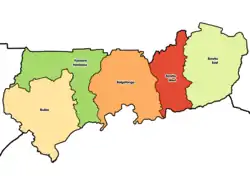 Districts of Upper East Region