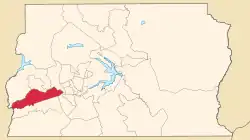 Location of Samambaia in the Federal District