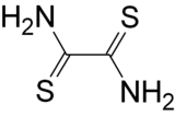 Structural formula of dithiooxamide