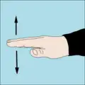 Take it easy, Relax or Slow down: Flat hand with palm down moved slowly up and down a few times.