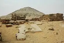 Photograph of Djedkare's pyramid