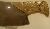 Close-up view of Djer's serekh on the ceremonial flint knife of the Royal Ontario Museum.