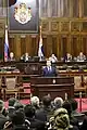 Dmitry Medvedev in National Assembly of Serbia