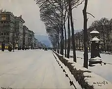 A Snowy Boulevard  (1909)