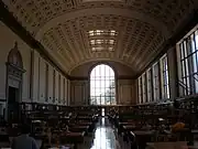 North Reading Room of the Doe Memorial Library, University of California, Berkeley, Berkeley, California, 1904-11.