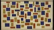 Theo van Doesburg, 1918, Composition XI, oil on canvas, 57 x 101 cm