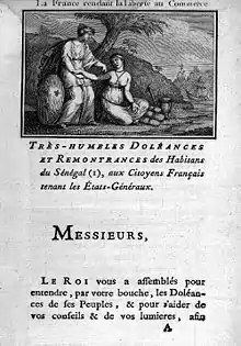 Image 2The List of Complaints of Saint-Louis du Sénégal (1789) (from History of Senegal)