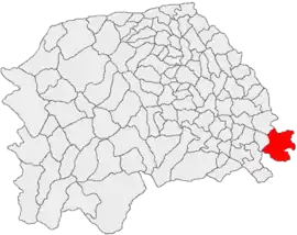 Location in Suceava County