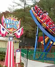 The Dizzy Disk Disk-O at Dollywood Theme Park