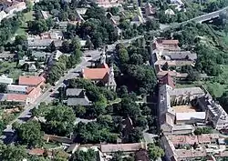 Aerial view of Dombóvár