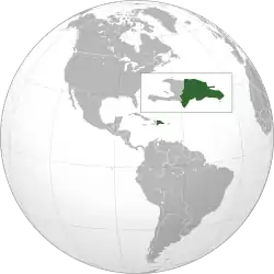 Dominican Republic (orthographic projection)