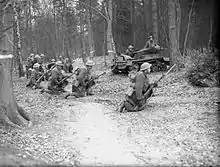 Troops of the West Nova Scotia Regiment training near Aldershot, England (December 1939)