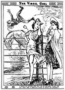 'The Virgil Girl': "Don't look. I think he's trying to attract our attention!" [published in The Daily Telegraph (Sydney), 13 April 1941].
