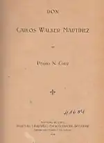 Don Carlos Walker Martínez, Biografía, 1904.