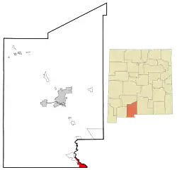 Location of Sunland Park, New Mexico