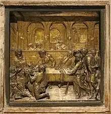 Donatello, The Feast of Herod, Siena Baptistery, 1427