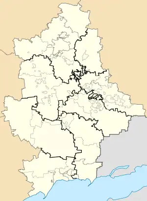 Opytne is located in Donetsk Oblast
