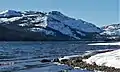 Mt. Judah (upper left), Donner Peak centered, from Donner Lake