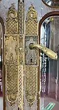 Handle of a door in the entrance room