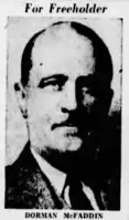 Charles Dorman McFaddin in the Asbury Park Press (August 3, 1939)