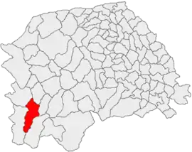 Location in Suceava County