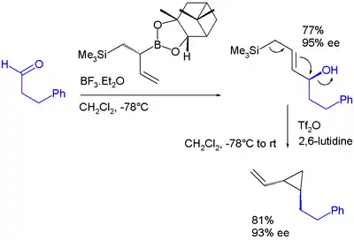 Double allylation reagent based on boronic ester
