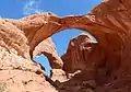 Double Arch structure on Elephant Butte