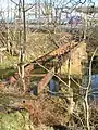 The railway bridge over the River Garnock to the site of the old Douglas Firebrick works.