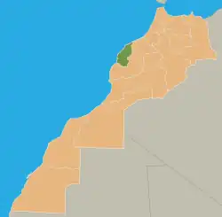 Location of the Doukkala natural region in Morocco