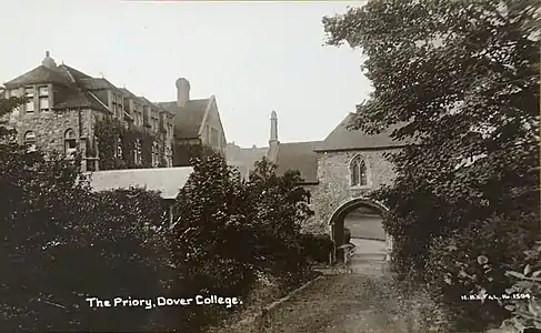 Dover College gatehouse, before 1914