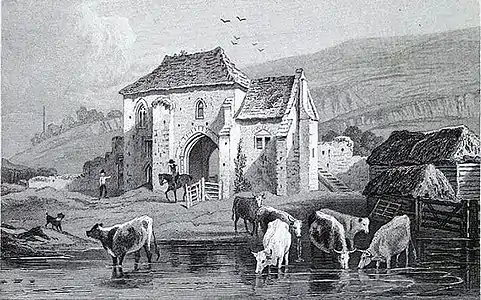 Priory gatehouse, 1829 (now occupied by Dover College)