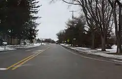 Looking west at Dousman