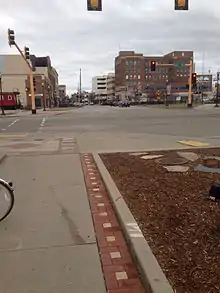 Intersection of Broadway and Main Ave in Fargo.