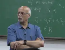 Dr. K. N. Ganesh addressing students in IISER Tirupati