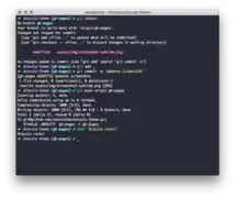 Dracula being used on iTerm