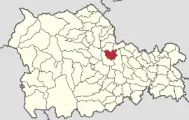 Location in Neamț County