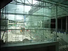 The new centre under construction