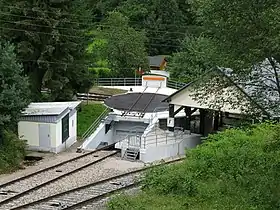 View of Obstfeldschmiede termini showing the turntable