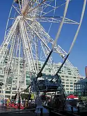 Four-car 30 m tall drive-in Ferris wheel at Harbourfront, Toronto, Canada, in 2004